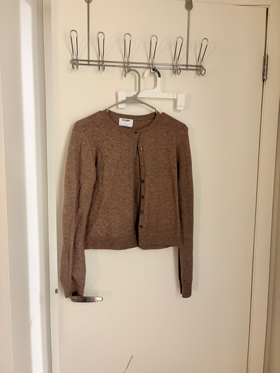 Old Navy Sweaters - Old Navy Brown Button-Front Crewneck Cardigan